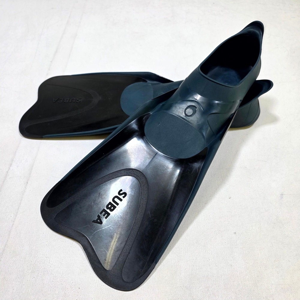 Subea Decathlon Swim Fins Women 5.5-6.5 Youth 4.5-5.5 Black Snorkel Italy